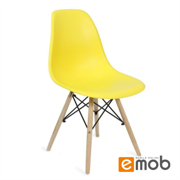 Scaun Eames A-37 Yellow