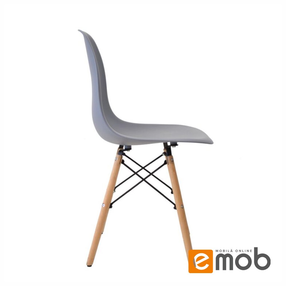 Scaun Eames A-37 Grey - imagine 3